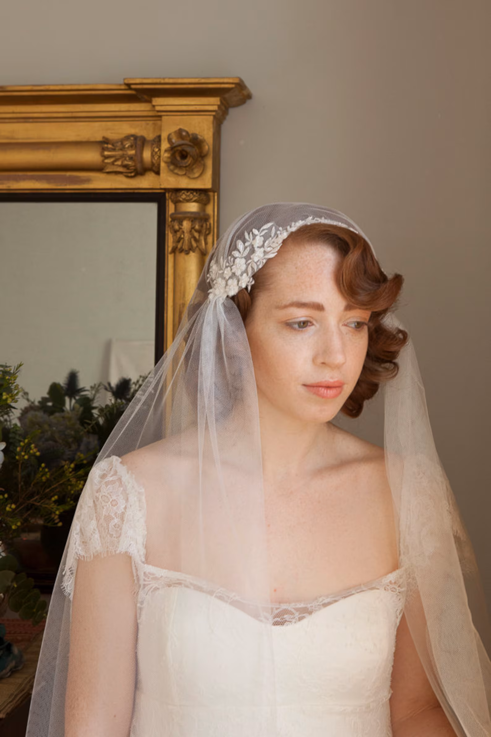 Kate Moss inspired Juliet cap veil