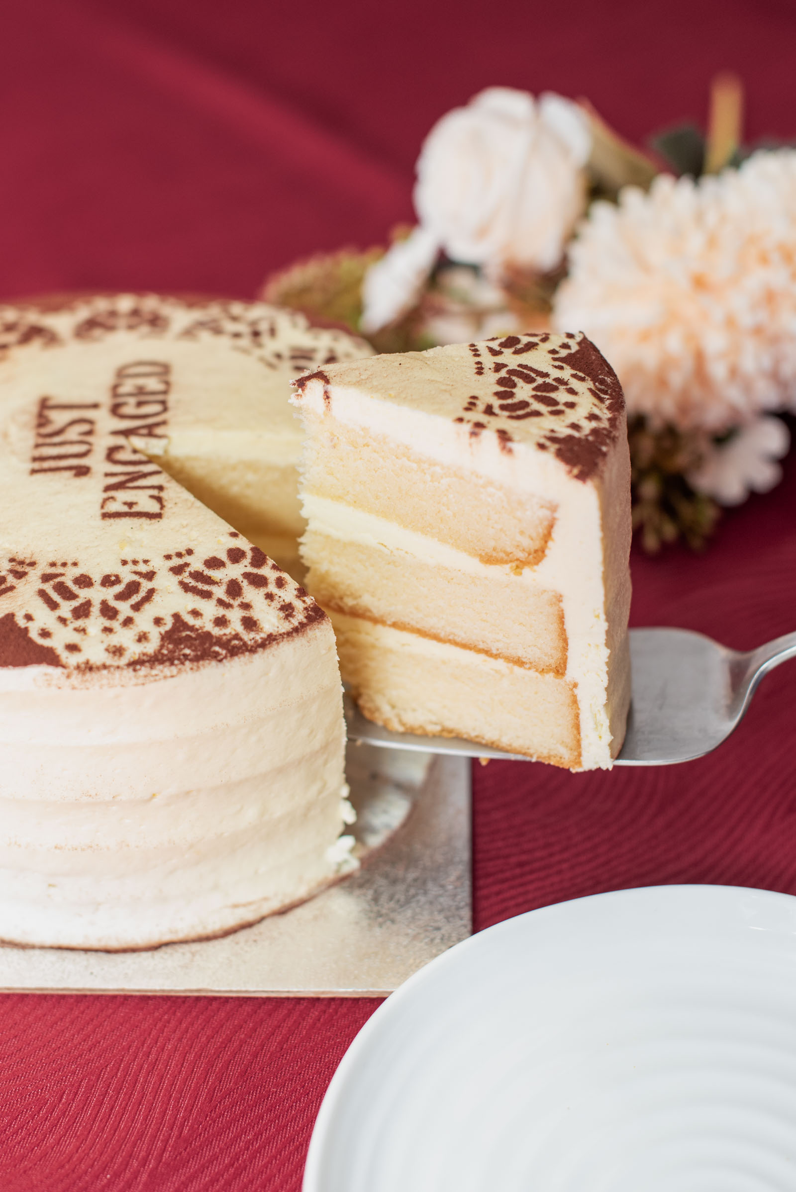How to DIY your own wedding engagement cake stencil