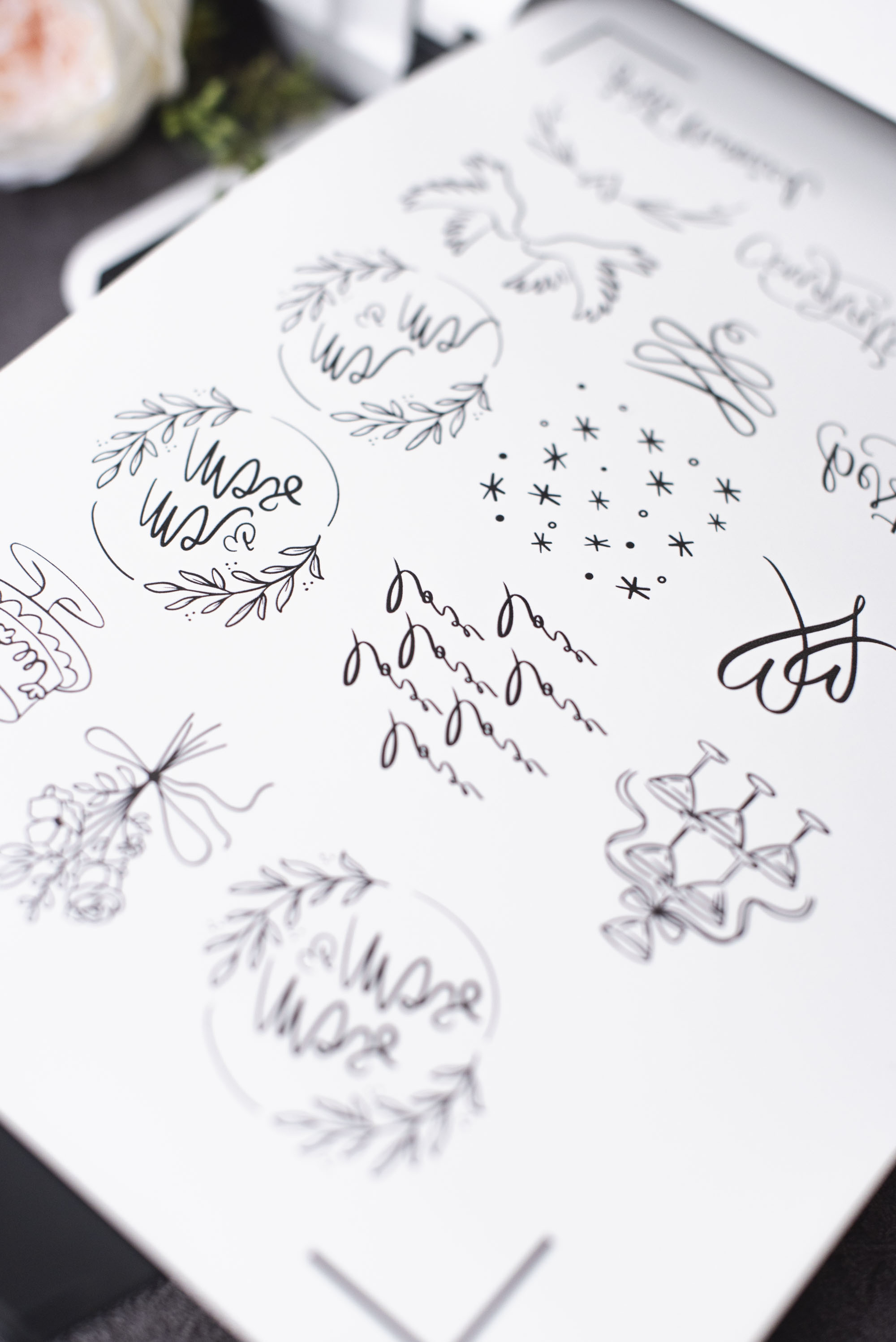 How to make Cricut wedding tattoo favors