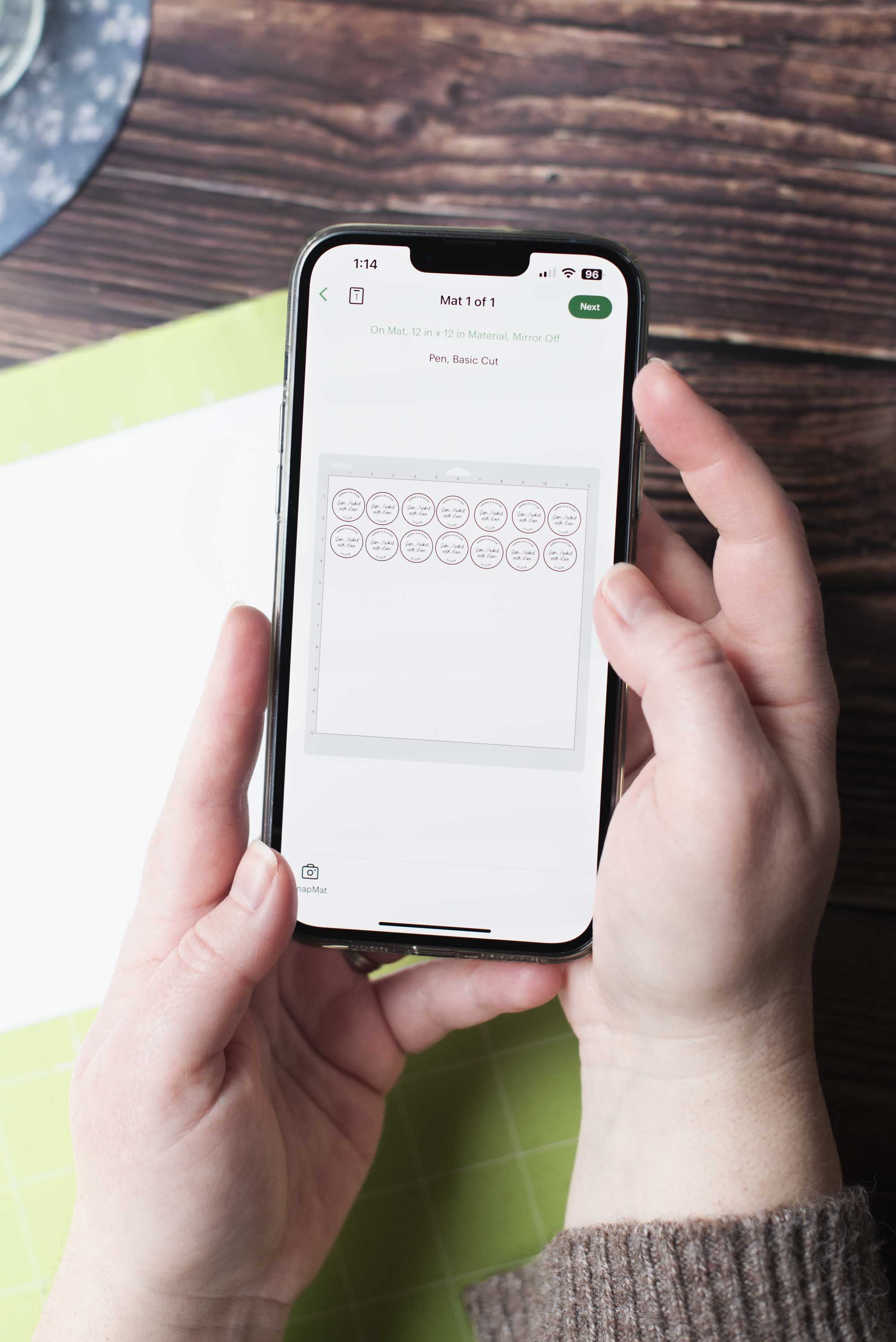 Sustainable wedding favors made with Cricut