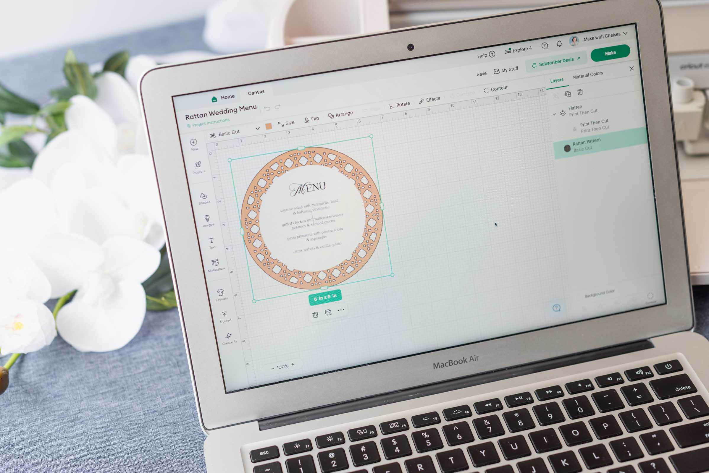 Everything you need to know about cutting rattan patterns with Cricut