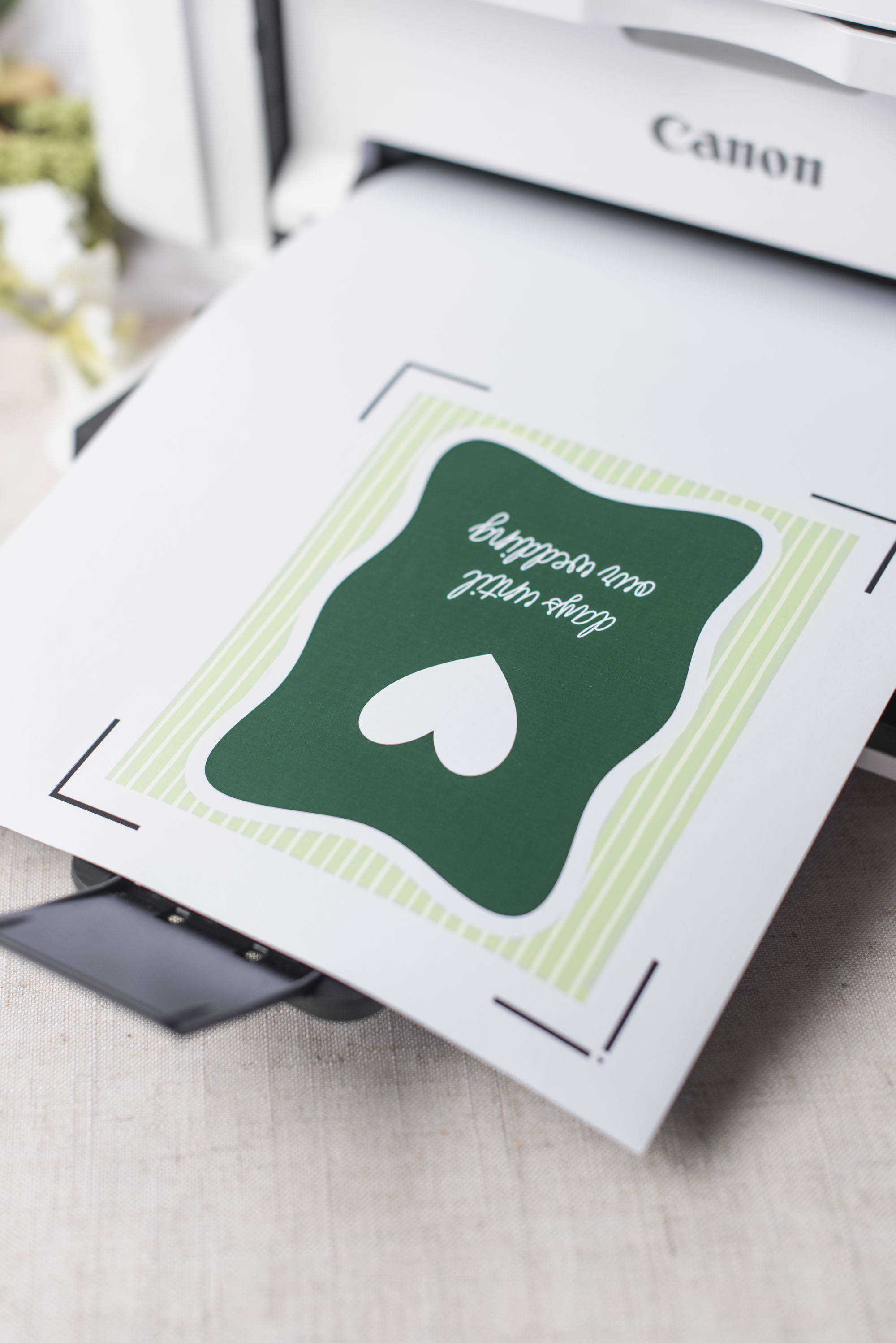 Simple magnetic wedding countdown with dry erase vinyl