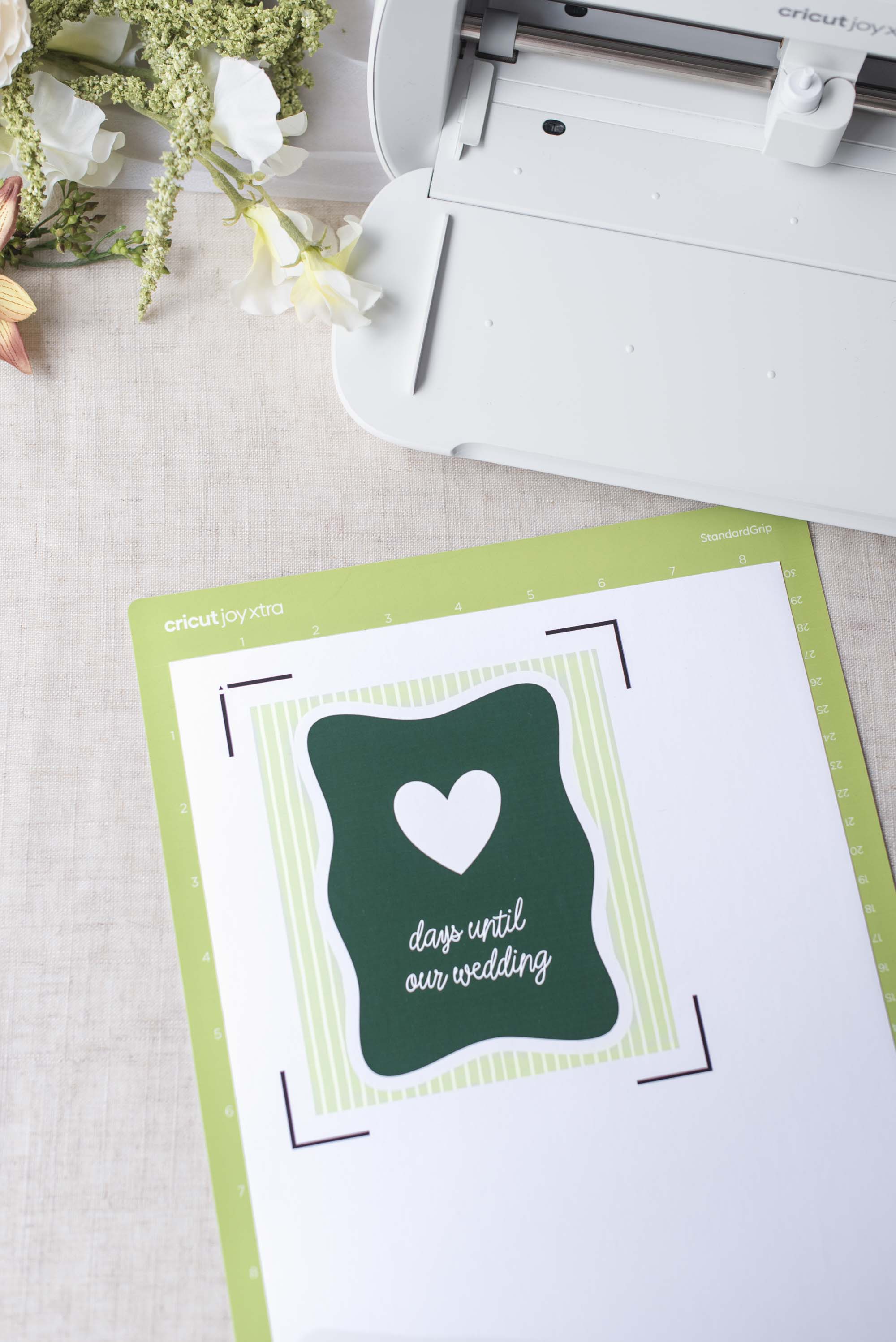 Simple magnetic wedding countdown with dry erase vinyl