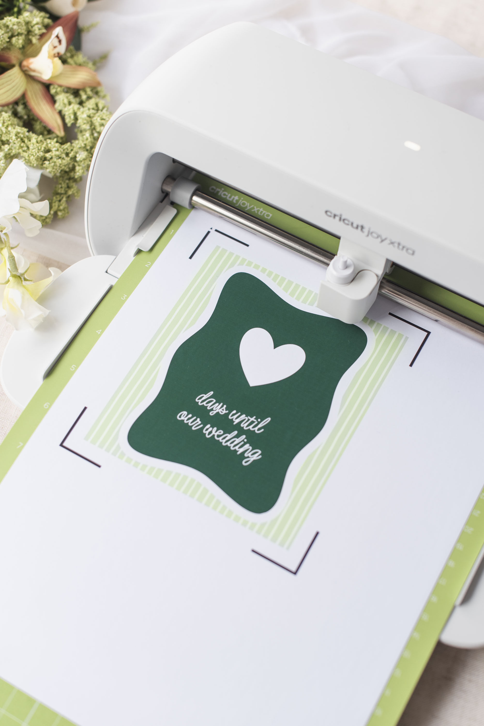 Simple magnetic wedding countdown with dry erase vinyl