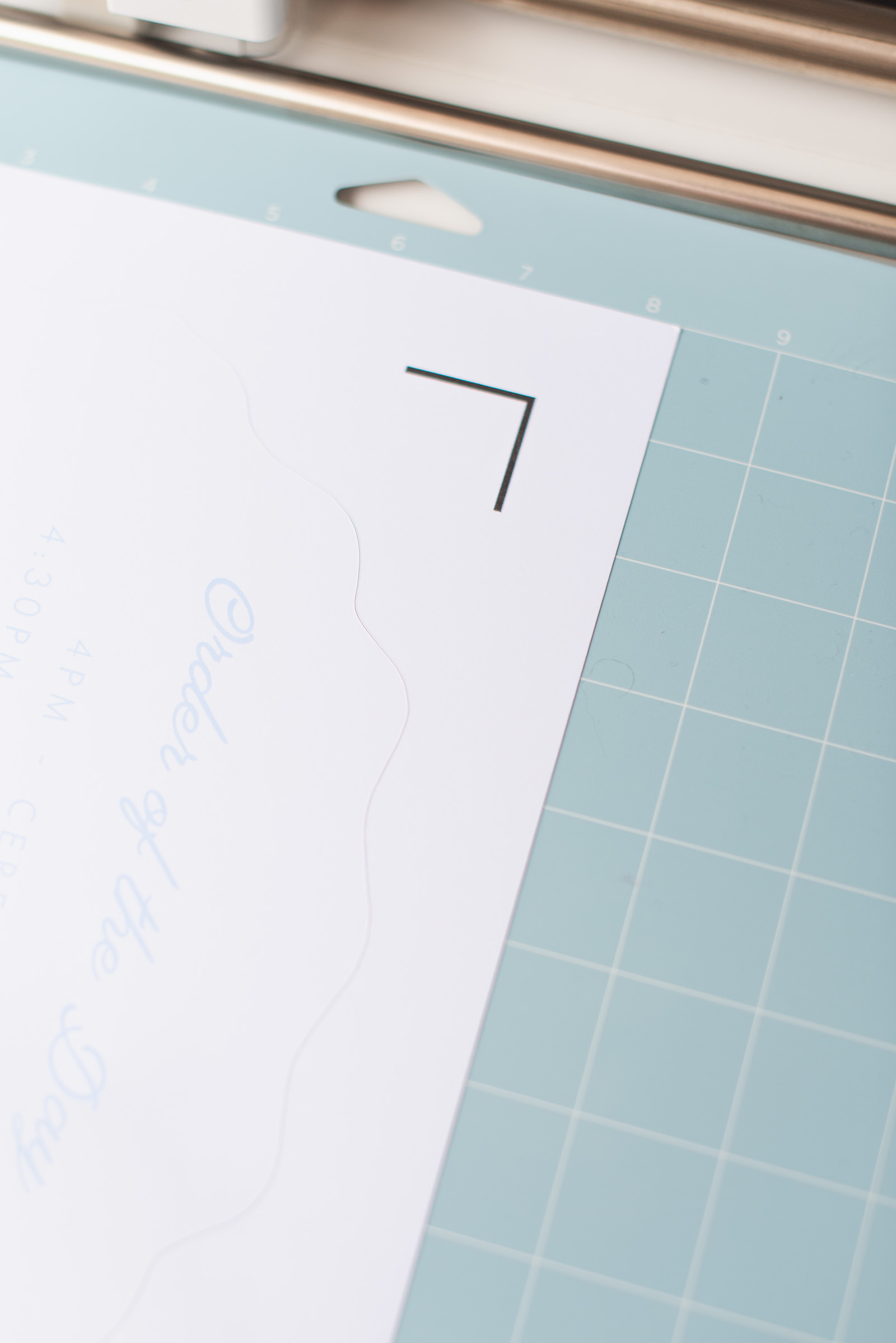 Easy DIY double sided wedding program fan made with a Cricut