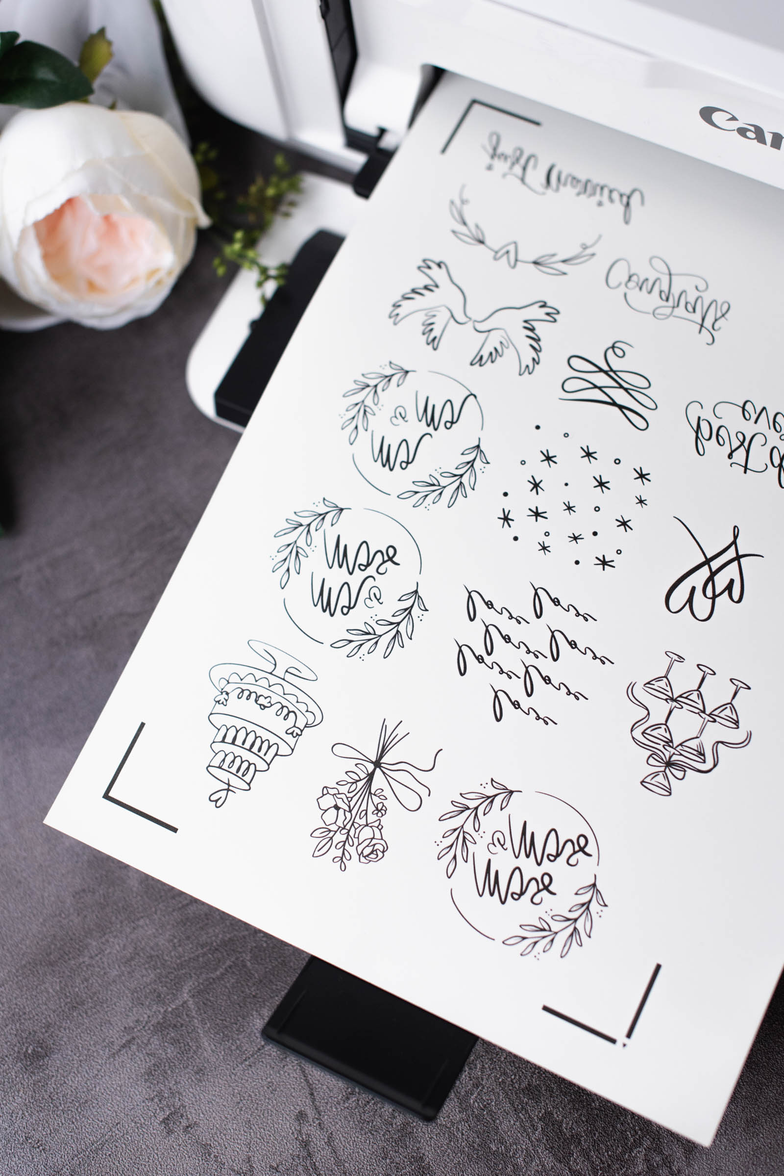 DIY printed wedding tattoos