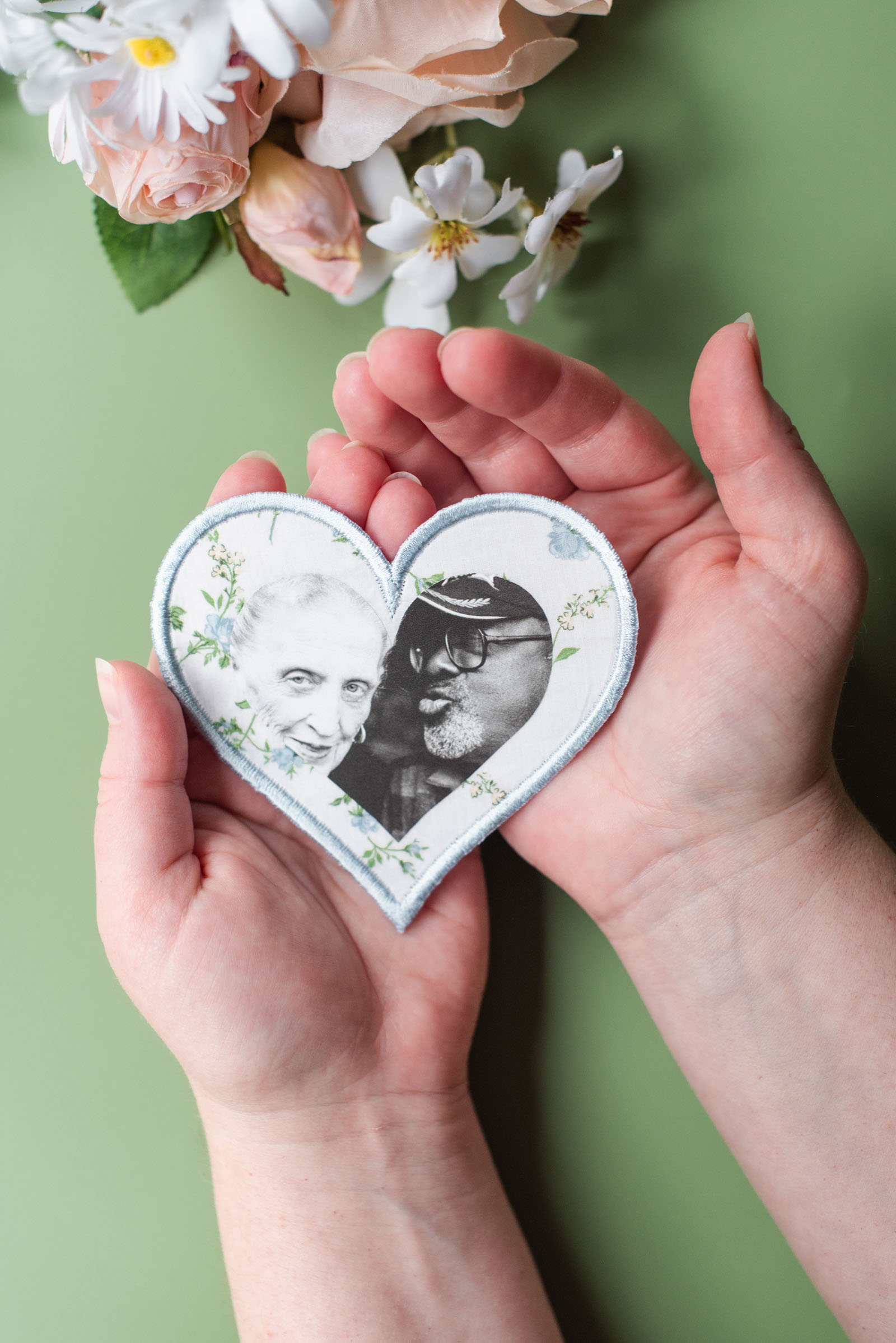 DIY printable wedding iron-on patch