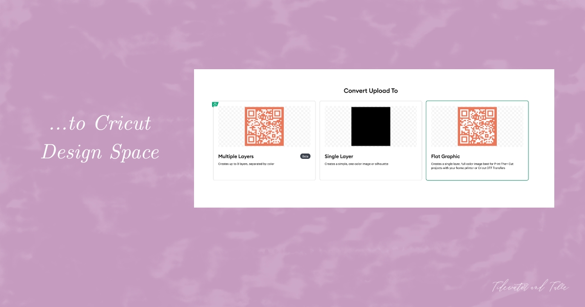 Steps on how to upload a wedding QR code in Cricut Design Space