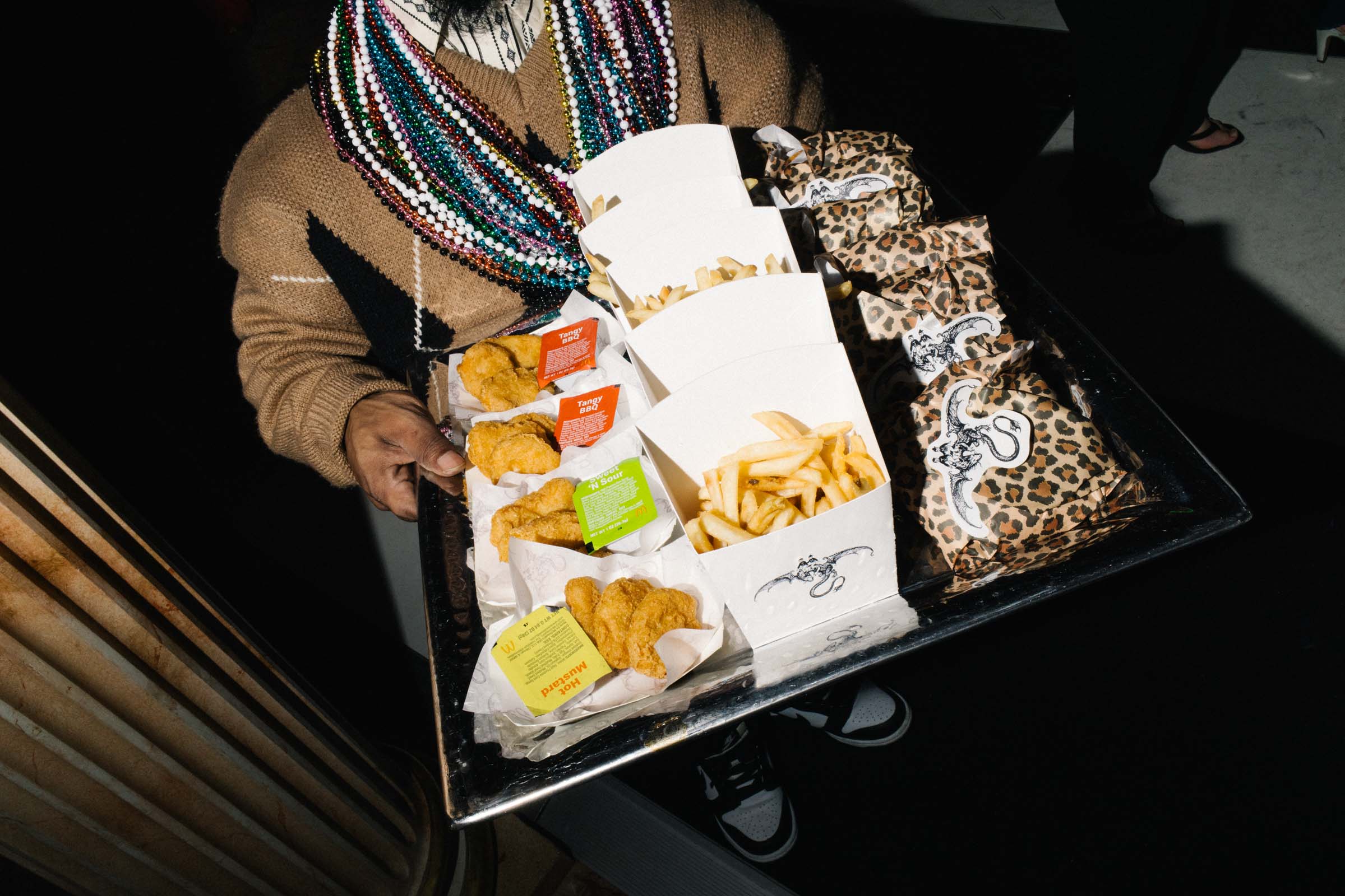 McDonalds nuggets, burgers, and french fries for ultimate late night wedding snack