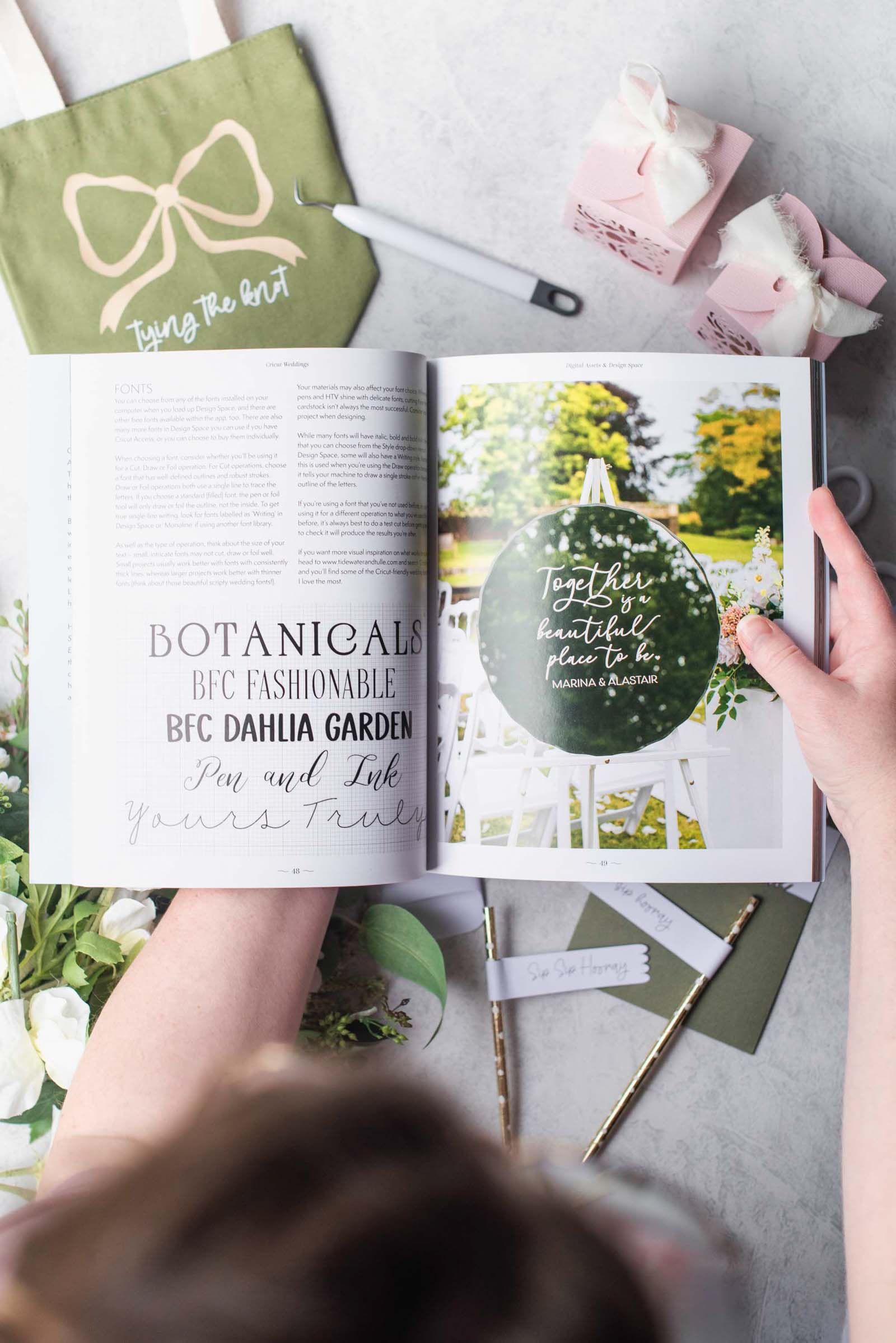 Cricut Weddings book by wedding DIY expert author Chelsea Barton