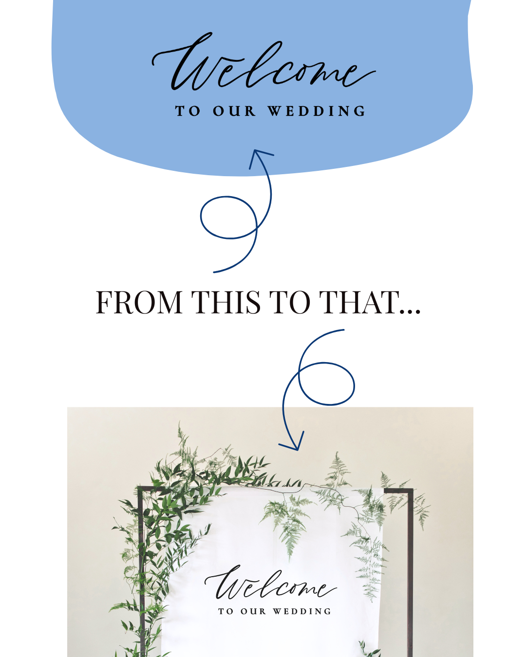 Welcome to our wedding sign SVG file
