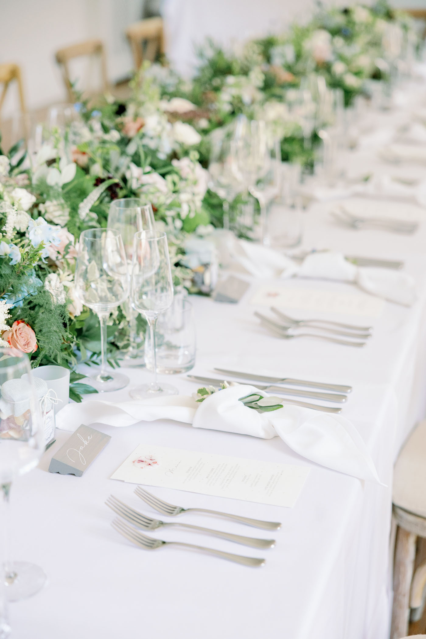 Seeded paper menus for eco friendly wedding idea