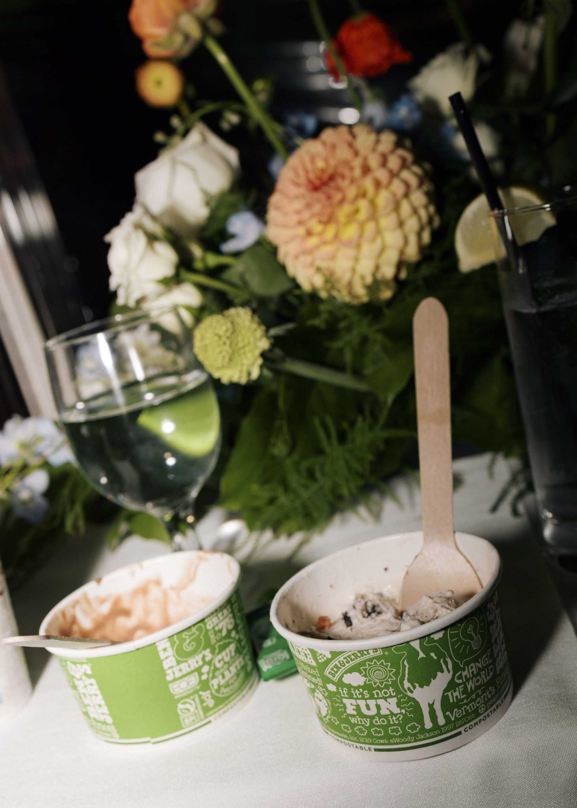 Cool Ben and Jerrys ice cream station for late night snack idea