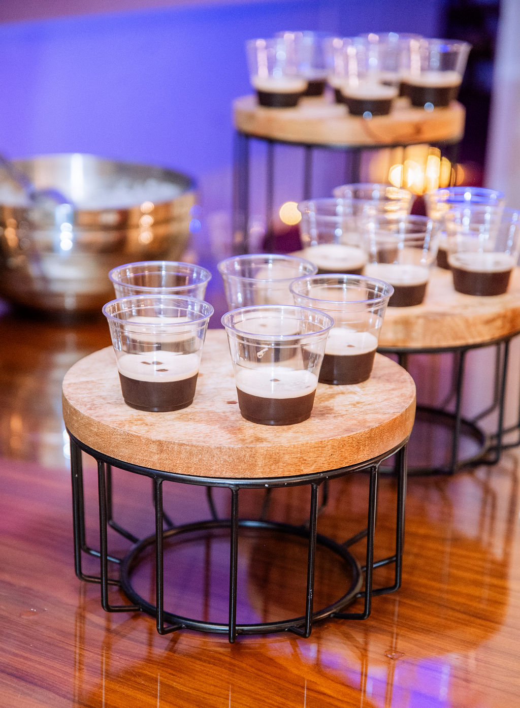Espresso martinis for late night wedding treat