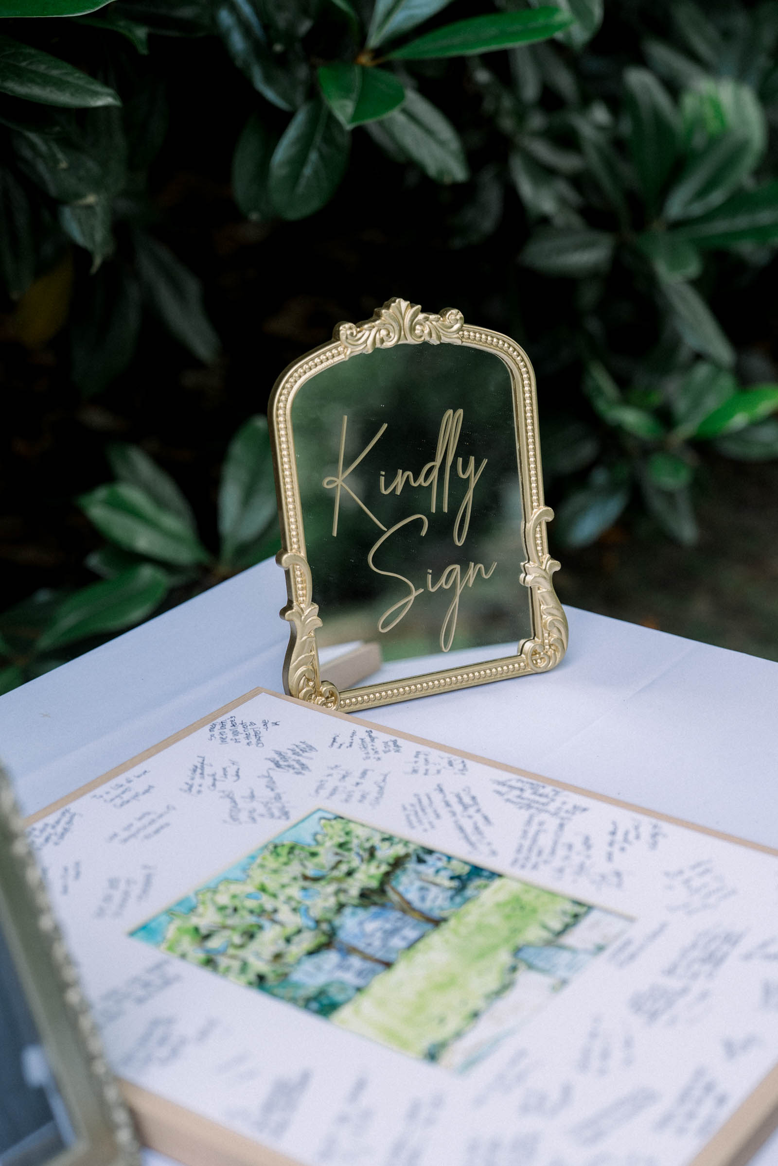 Cricut wedding sign for guestbook signatures